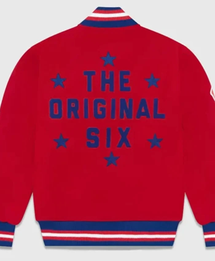 Montreal Canadiens OVO Red Varsity Jacket