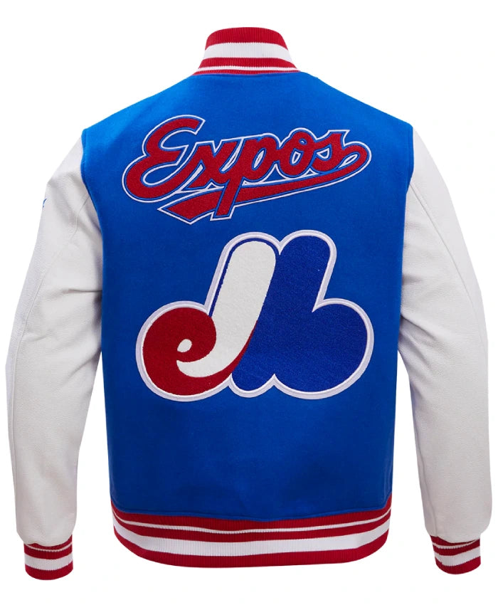 Montreal Expos Retro Classic Rib Wool Varsity Jacket