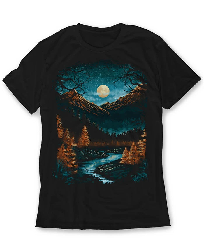 Moonlight On River T-Shirt