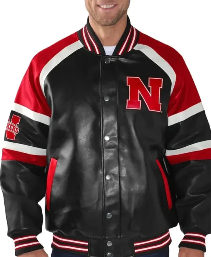 Nebraska Cornhuskers Defense Letterman Varsity Jacket