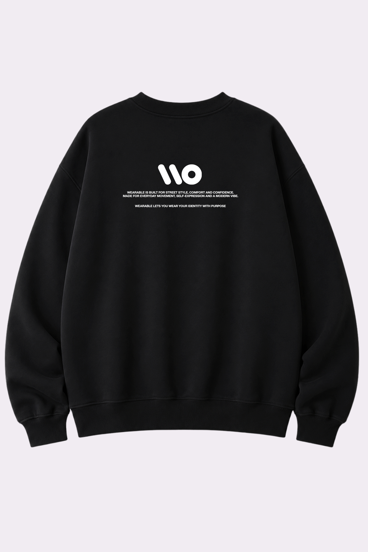 Neon Motion Graphic Black Sweatshirt