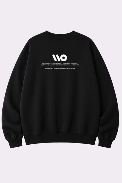 Neon Motion Graphic Black Sweatshirt