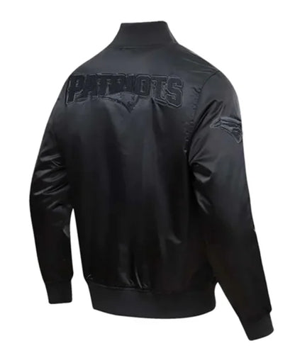 New England Patriots Black Triple Varsity Jacket