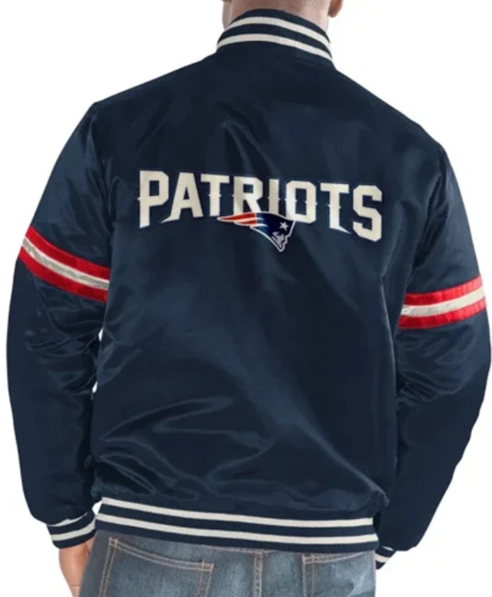 New England Patriots Legacy Blue Varsity Jacket