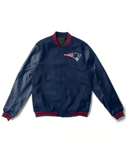 New England Patriots Navy Blue Varsity Jacket