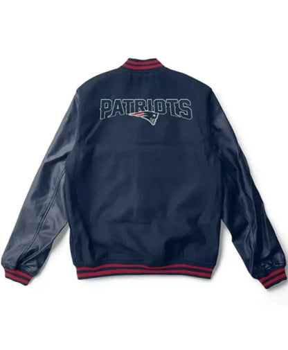 New England Patriots Navy Blue Varsity Jacket
