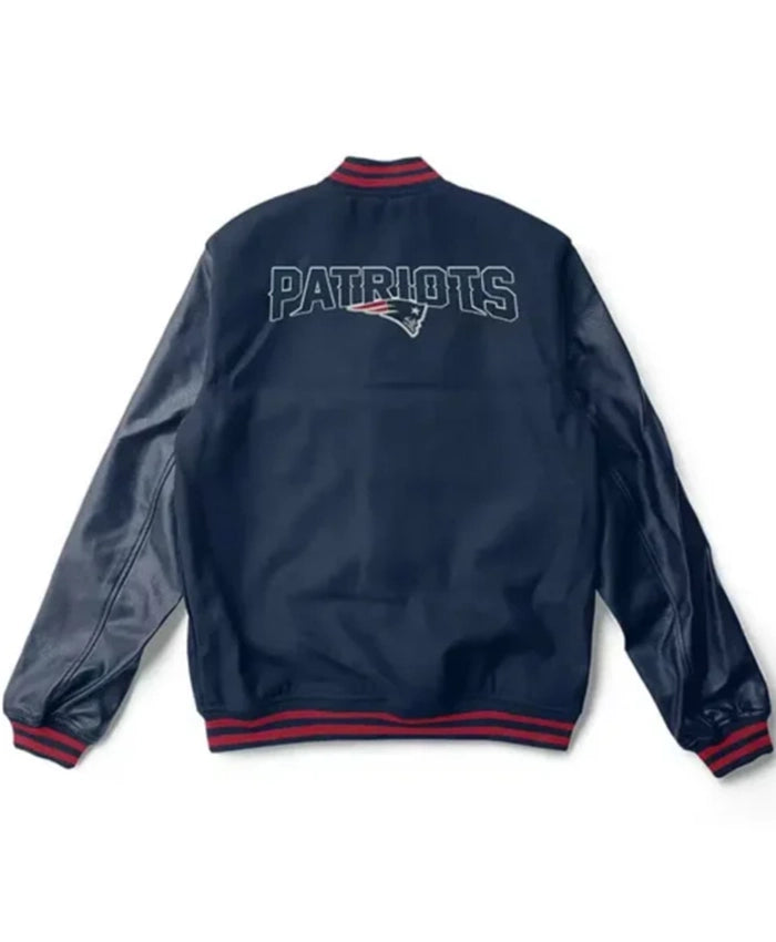 New England Patriots Navy Blue Varsity Jacket