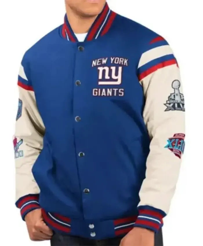 New York Giants Super Bowl Varsity Jacket
