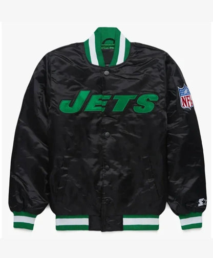 New York Jets Blackout Varsity Jacket