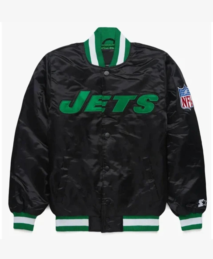 New York Jets Blackout Varsity Jacket