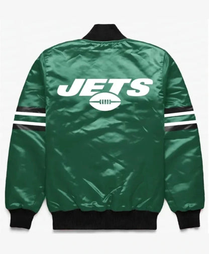 New York Jets Button Down Green Varsity Jacket