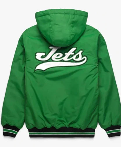 New York Jets Green Hooded Varsity Jacket