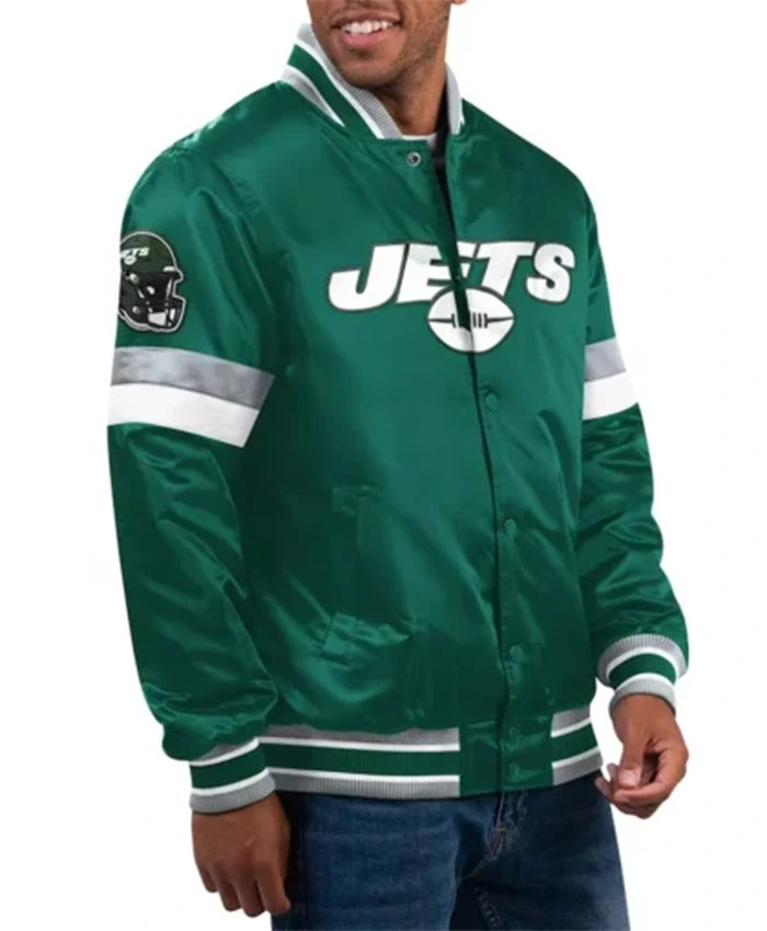 New York Jets Home Game Green Varsity Jacket