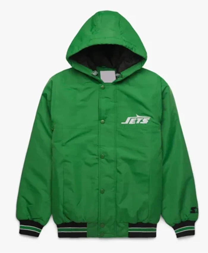 New York Jets Green Hooded Varsity Jacket