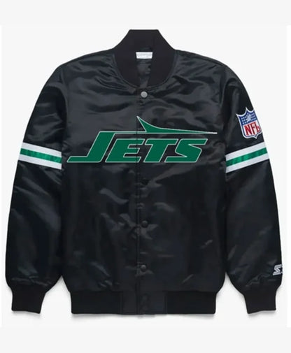 New York Jets Method Man Black Varsity Jacket