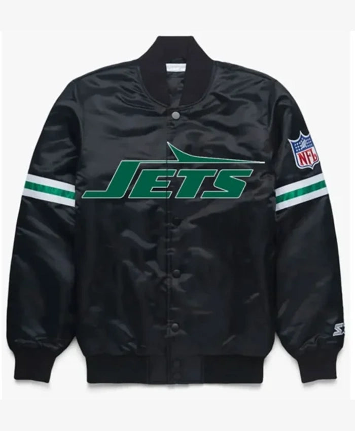 New York Jets Method Man Black Varsity Jacket