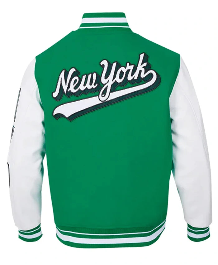 New York Jets Script Tail Varsity Jacket