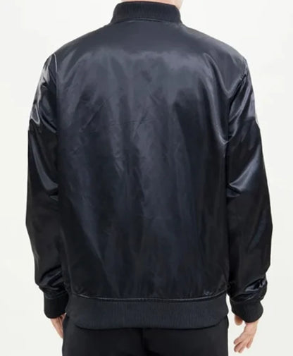 New York Jets Wordmark Black Varsity Jacket