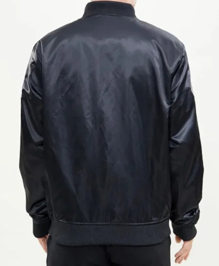 New York Jets Wordmark Black Varsity Jacket