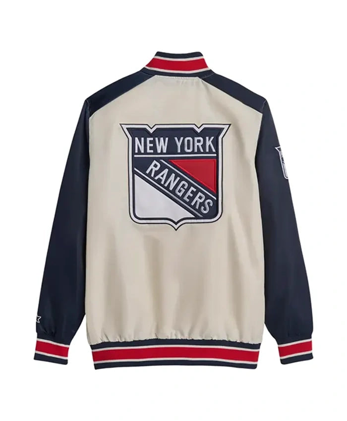 New York Rangers The Renegade Letterman Varsity Jacket