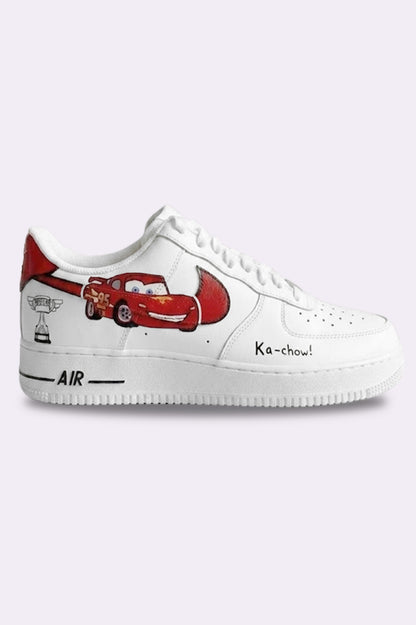 Hand Painted Lightning McQueen Sneakers
