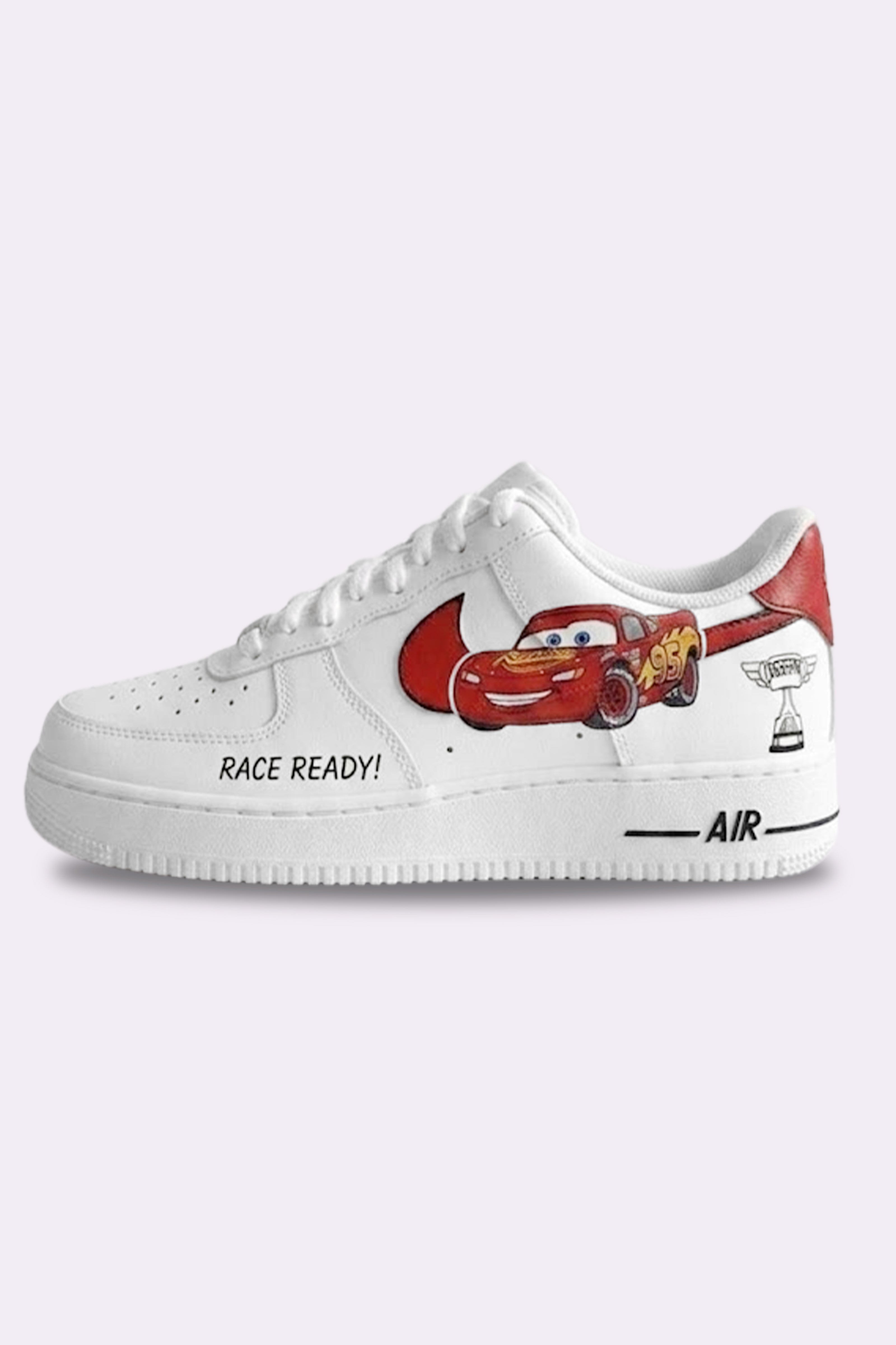 Hand Painted Lightning McQueen Sneakers