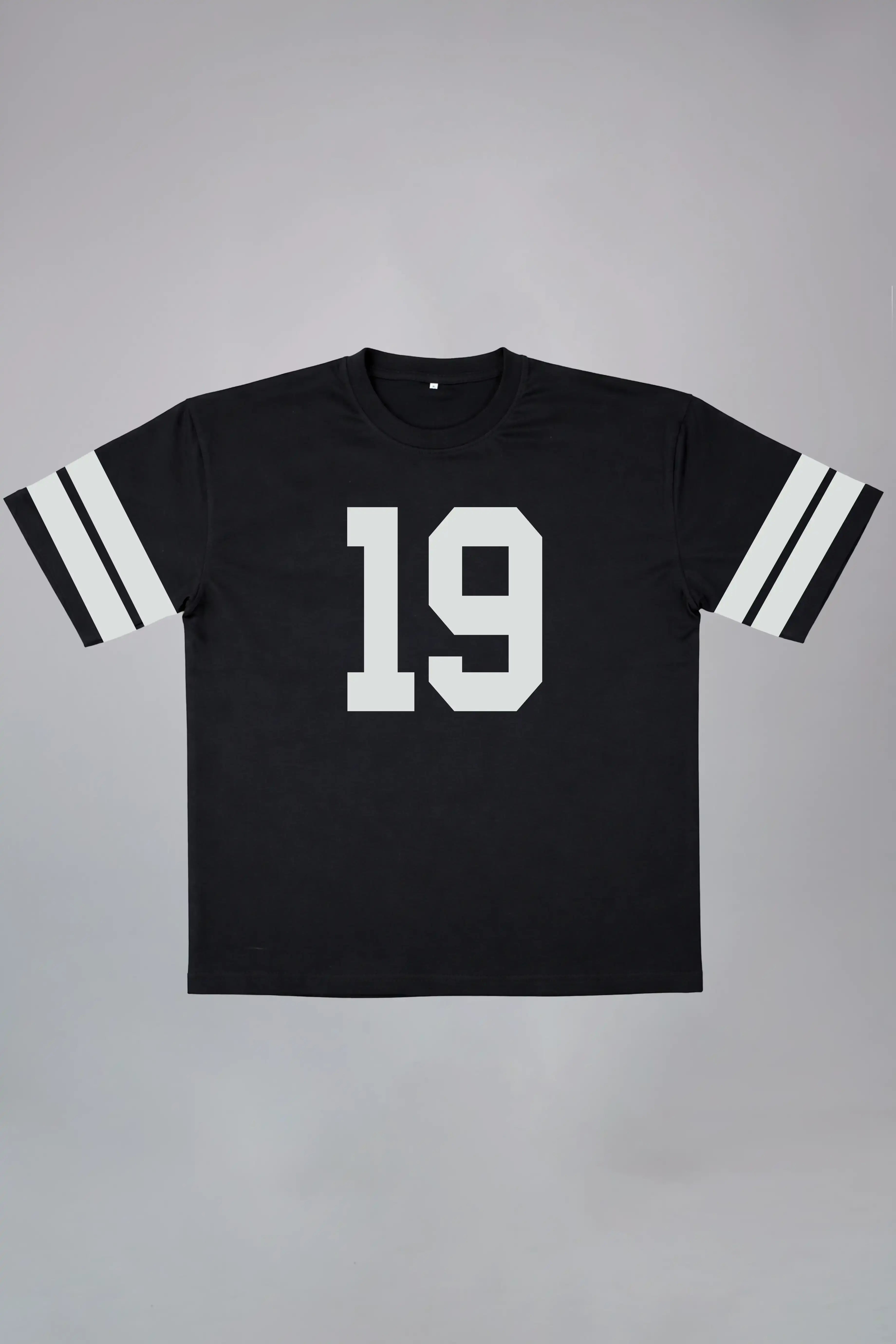 Number 19 White Oversized T-Shirt