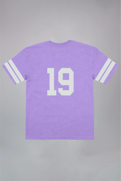 Number 19 White Oversized T-Shirt