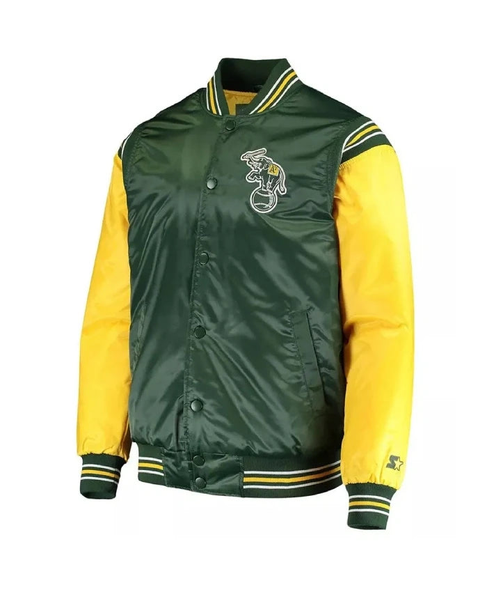 Oakland Athletics Enforce Varsity Jacket