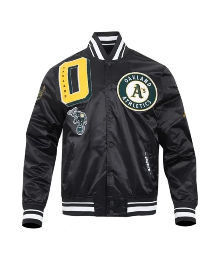Oakland Athletics Mashup Classic Rib Varsity Jacket