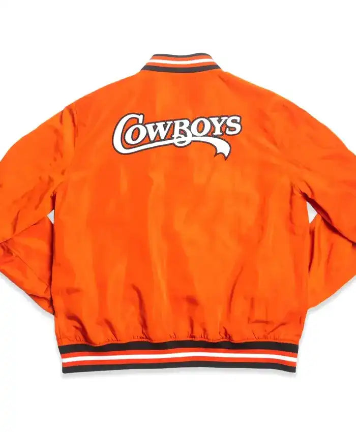 Oklahoma State Cowboys Vintage Orange Varsity Jacket