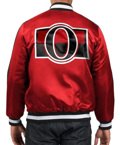 Ottawa Senators O-Line Red Varsity Jacket