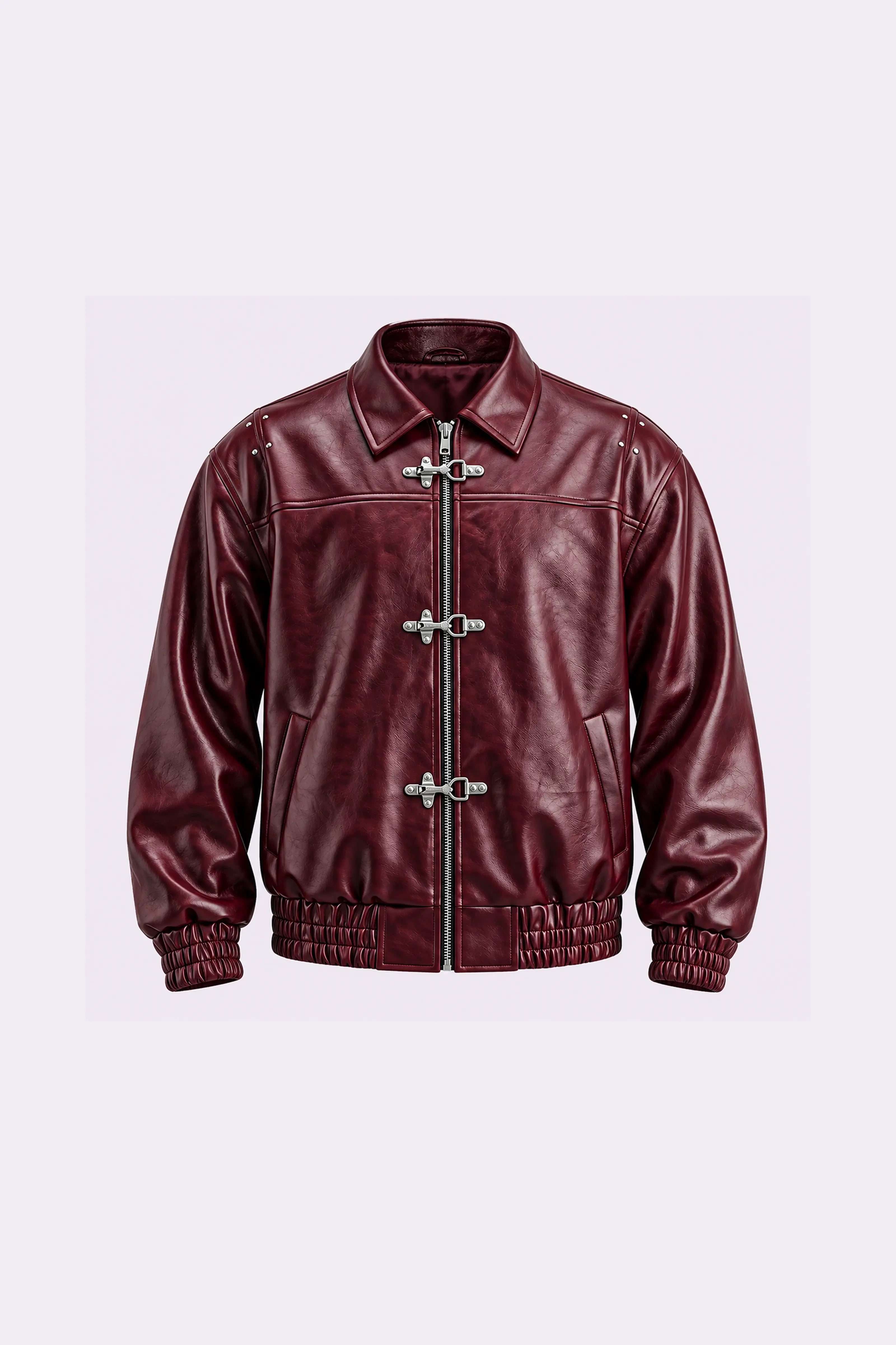 Fireman Clasp Zip-Up Jacket