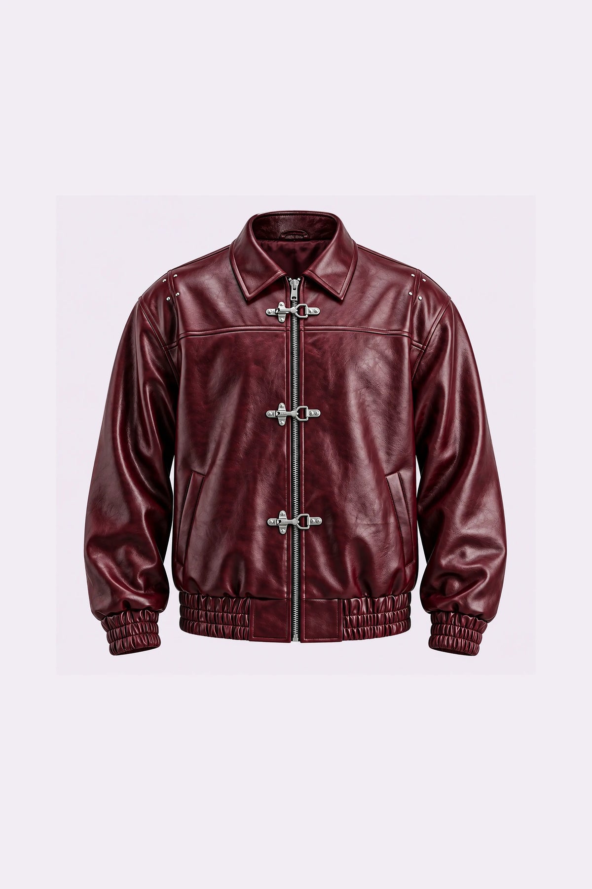 Fireman Clasp Zip-Up Jacket