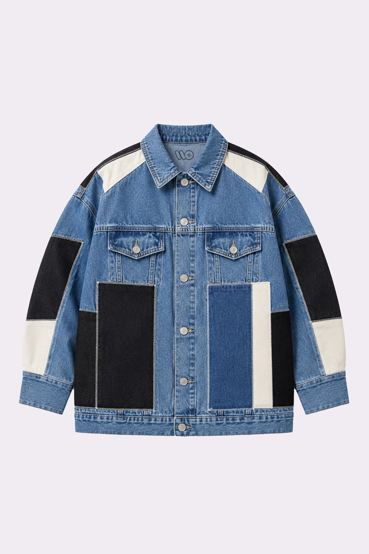 Patchwork Denim Trucker Jacket