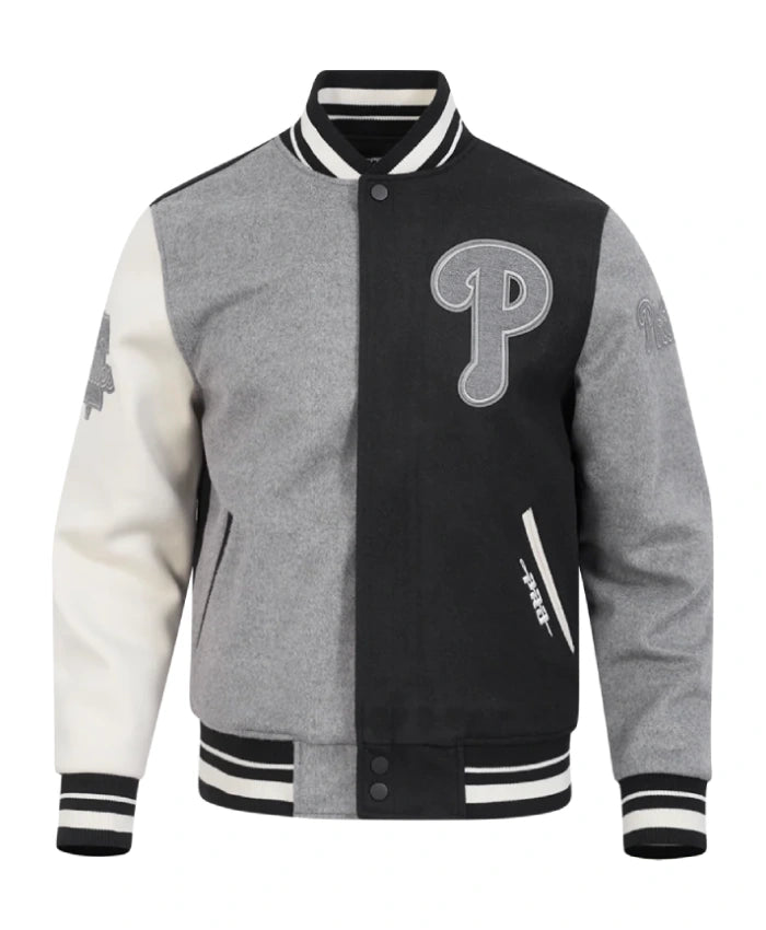 Philadelphia Phillies Reverse French Terry Varsity Jacket