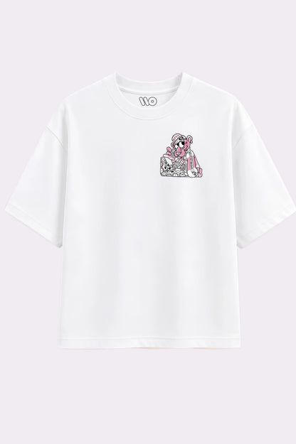 Pink Panther White Oversized T-shirt