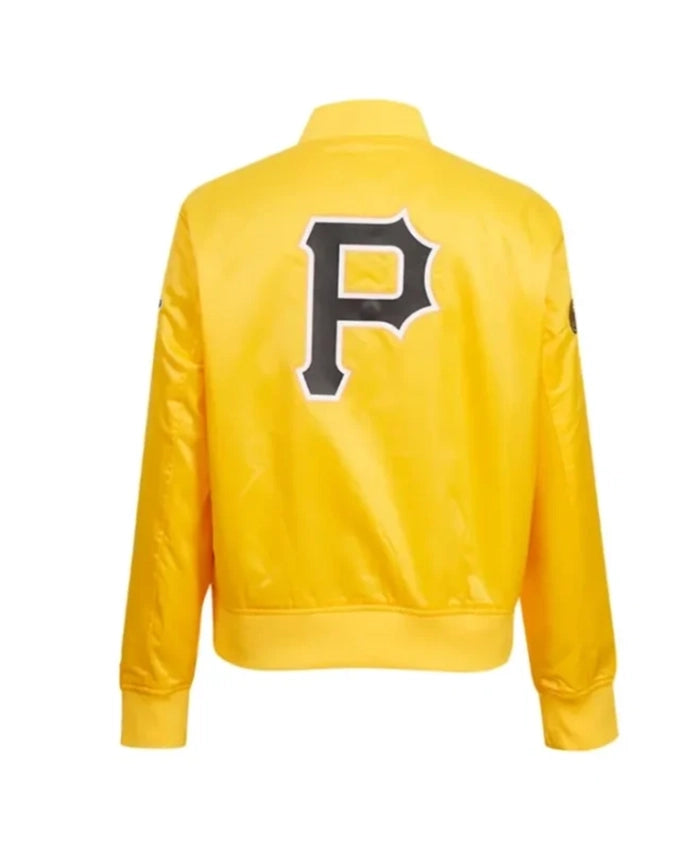 Pittsburgh Pirates Classic Yellow Letterman Varsity Jacket