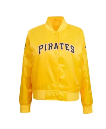 Pittsburgh Pirates Classic Yellow Letterman Varsity Jacket