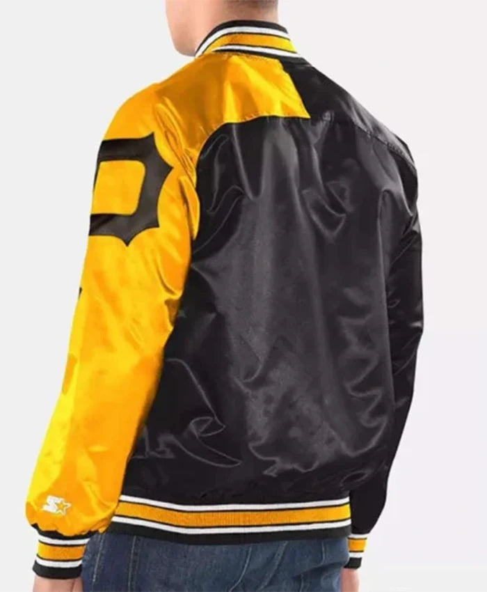 Pittsburgh Pirates Dugout Black And Yellow Varsity Jacket