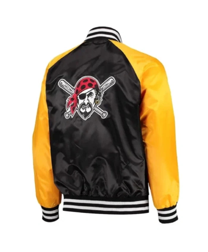 Pittsburgh Pirates Lead Off Black And Yellow Varsity Jacket