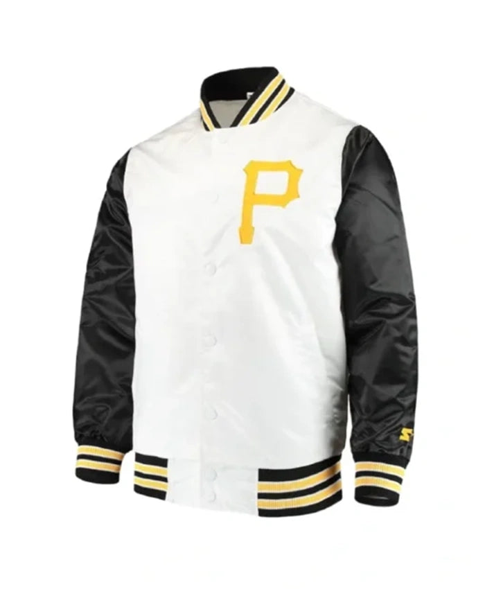 Pittsburgh Pirates The Legend Black And White Varsity Jacket