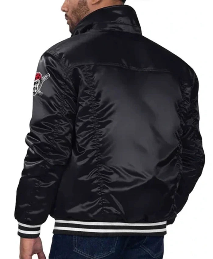 Pittsburgh Pirates Black Trucker Varsity Jacket