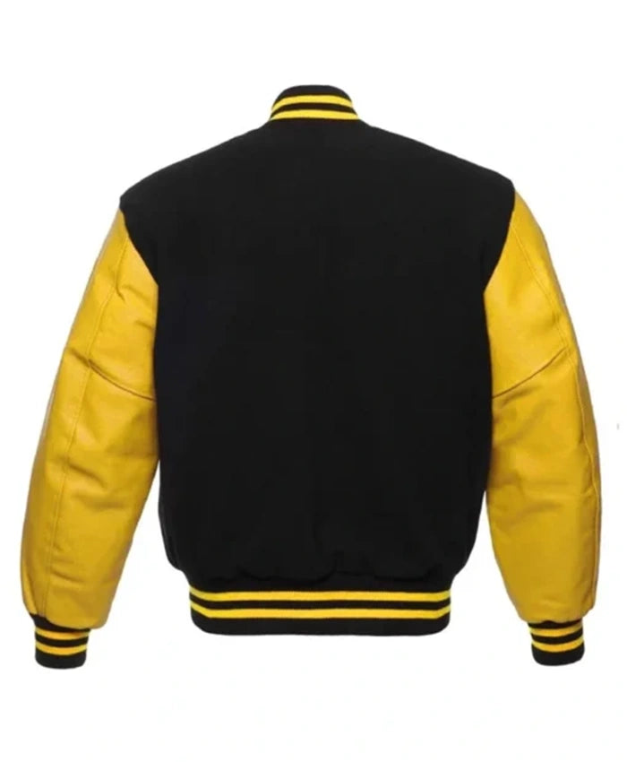 Pittsburgh Pirates Yellow And Black Varsity Jacket