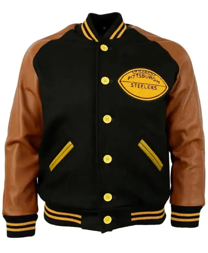 Pittsburgh Steelers Elvie Lang Varsity Jacket