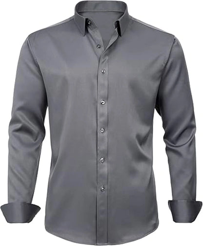 Plain Dark Grey Formal Shirt