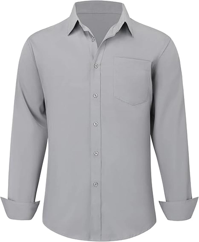 Plain Grey Formal Shirt