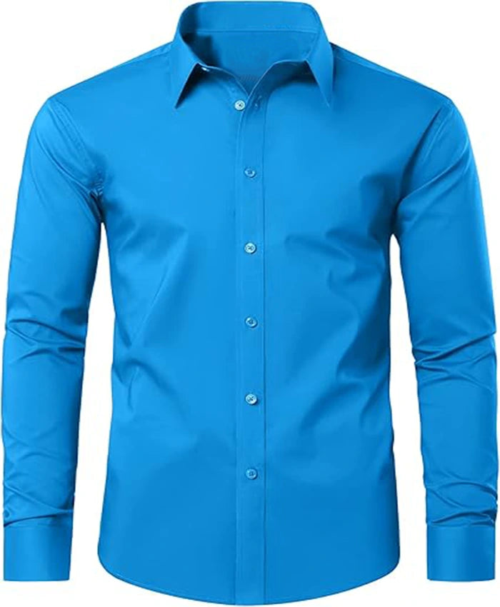 Plain Peace Blue Formal Shirt