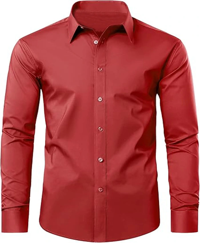 Plain Red Formal Shirt