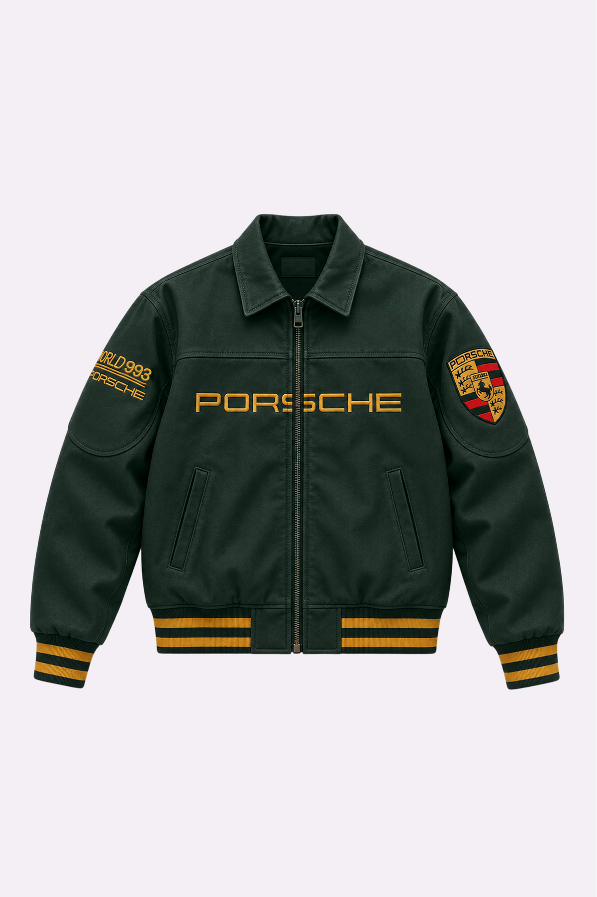 Porsche 993 Turbo Racing Green Cotton Club Jacket